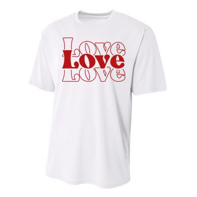 Love Retro Cute Gift Performance Sprint T-Shirt