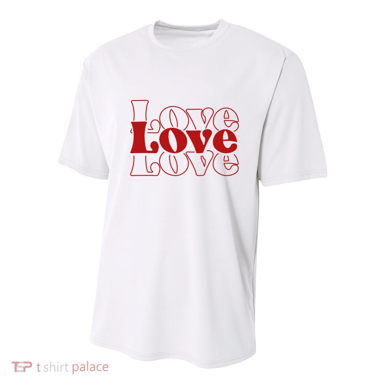 Love Retro Cute Gift Youth Performance Sprint T-Shirt