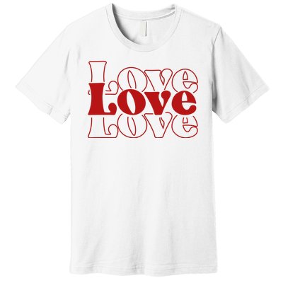 Love Retro Cute Gift Premium T-Shirt