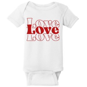 Love Retro Cute Gift Baby Bodysuit