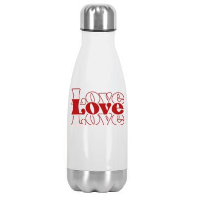 Love Retro Cute Gift Stainless Steel Insulated Water Bottle