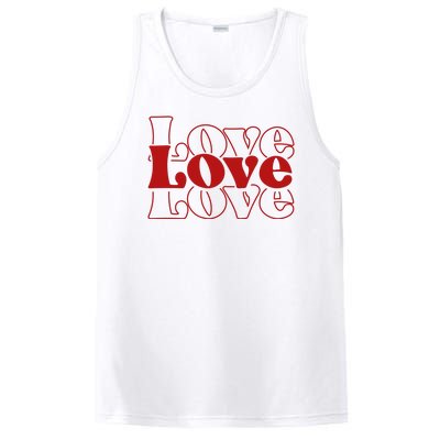 Love Retro Cute Gift PosiCharge Competitor Tank