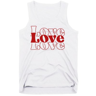 Love Retro Cute Gift Tank Top