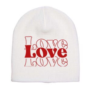 Love Retro Cute Gift Short Acrylic Beanie