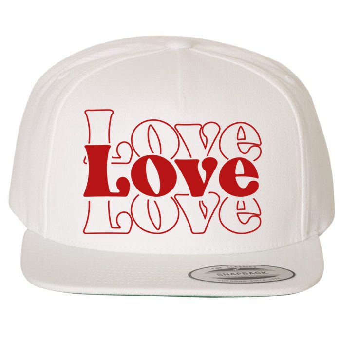 Love Retro Cute Gift Wool Snapback Cap