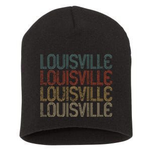 Louisville  Retro City Gift Short Acrylic Beanie