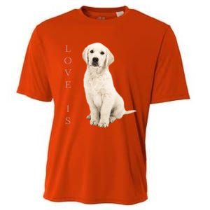 Labrador Retriever Cool Gift White Lab Dog Mom Gift Cooling Performance Crew T-Shirt