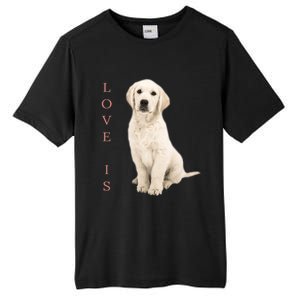 Labrador Retriever Cool Gift White Lab Dog Mom Gift Tall Fusion ChromaSoft Performance T-Shirt