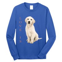 Labrador Retriever Cool Gift White Lab Dog Mom Gift Long Sleeve Shirt