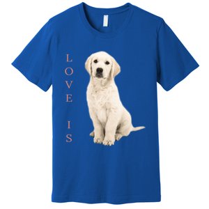 Labrador Retriever Cool Gift White Lab Dog Mom Gift Premium T-Shirt