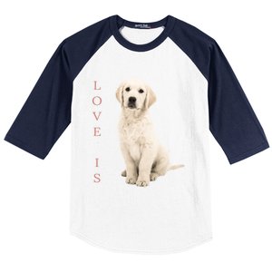 Labrador Retriever Cool Gift White Lab Dog Mom Gift Baseball Sleeve Shirt