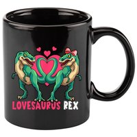 Lovesaurus Rex Cute Gift 11oz C Handle Ceramic Mug