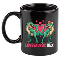 Lovesaurus Rex Cute Gift 11oz C Handle Ceramic Mug