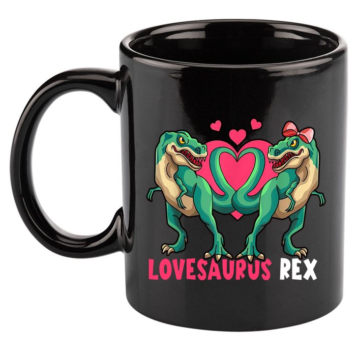 Lovesaurus Rex Cute Gift 11oz C Handle Ceramic Mug