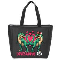 Lovesaurus Rex Cute Gift Zip Tote Bag