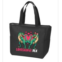 Lovesaurus Rex Cute Gift Zip Tote Bag