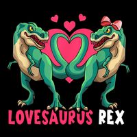Lovesaurus Rex Cute Gift Zip Tote Bag