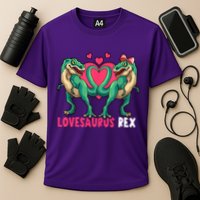 Lovesaurus Rex Cute Gift Cooling Performance Crew T-Shirt