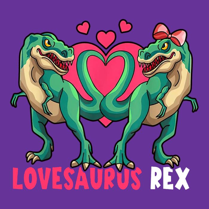 Lovesaurus Rex Cute Gift Cooling Performance Crew T-Shirt