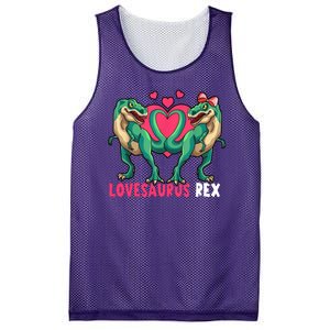 Lovesaurus Rex Cute Gift Mesh Reversible Basketball Jersey Tank