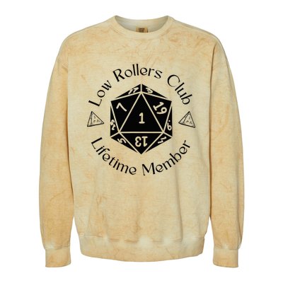 Low Rollers Club Design Colorblast Crewneck Sweatshirt