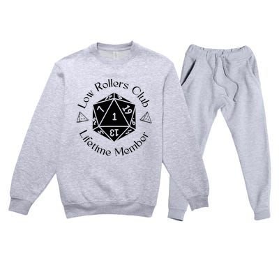 Low Rollers Club Design Premium Crewneck Sweatsuit Set