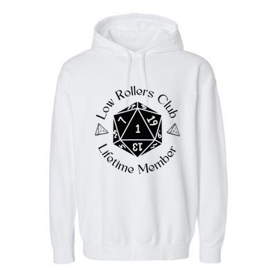 Low Rollers Club Design Garment-Dyed Fleece Hoodie