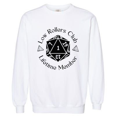 Low Rollers Club Design Garment-Dyed Sweatshirt