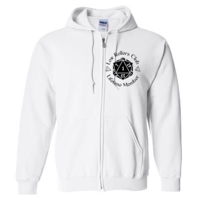 Low Rollers Club Design Full Zip Hoodie