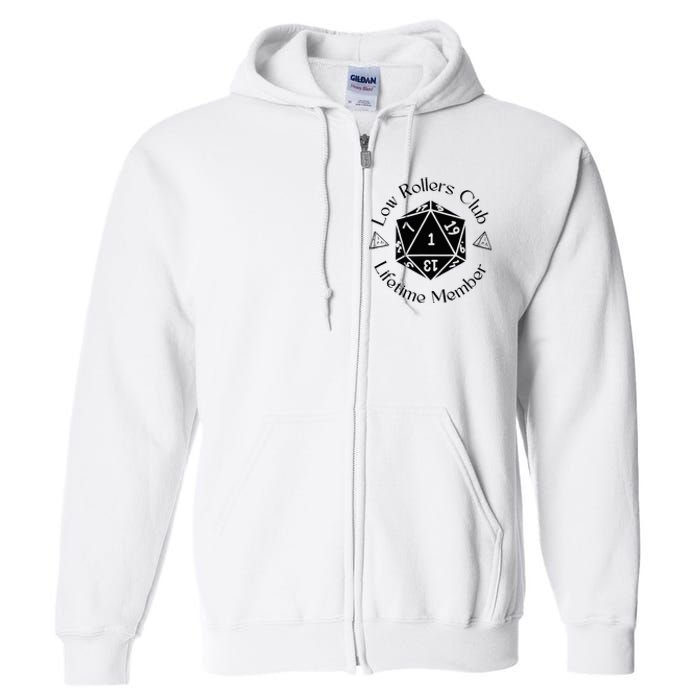 Low Rollers Club Design Full Zip Hoodie