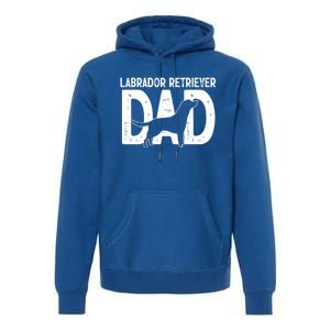 Labrador Retriever Dog Lab Dad Puppy Lover Father Cool Gift Premium Hoodie