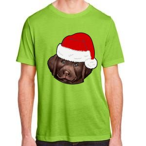 Labrador Retriever Dog Lover Funny Cute Hat Christmas Santa Great Gift Adult ChromaSoft Performance T-Shirt