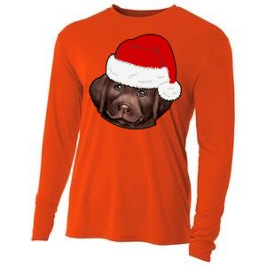 Labrador Retriever Dog Lover Funny Cute Hat Christmas Santa Great Gift Cooling Performance Long Sleeve Crew