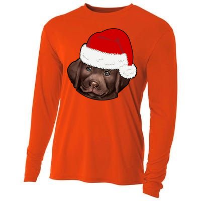 Labrador Retriever Dog Lover Funny Cute Hat Christmas Santa Great Gift Cooling Performance Long Sleeve Crew