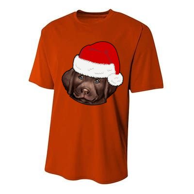 Labrador Retriever Dog Lover Funny Cute Hat Christmas Santa Great Gift Performance Sprint T-Shirt