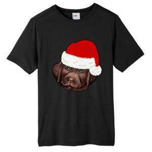 Labrador Retriever Dog Lover Funny Cute Hat Christmas Santa Great Gift Tall Fusion ChromaSoft Performance T-Shirt