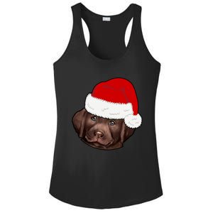 Labrador Retriever Dog Lover Funny Cute Hat Christmas Santa Great Gift Ladies PosiCharge Competitor Racerback Tank