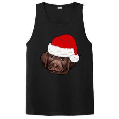 Labrador Retriever Dog Lover Funny Cute Hat Christmas Santa Great Gift PosiCharge Competitor Tank