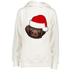 Labrador Retriever Dog Lover Funny Cute Hat Christmas Santa Great Gift Womens Funnel Neck Pullover Hood