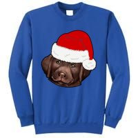 Labrador Retriever Dog Lover Funny Cute Hat Christmas Santa Great Gift Sweatshirt