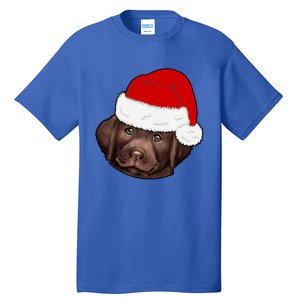 Labrador Retriever Dog Lover Funny Cute Hat Christmas Santa Great Gift Tall T-Shirt