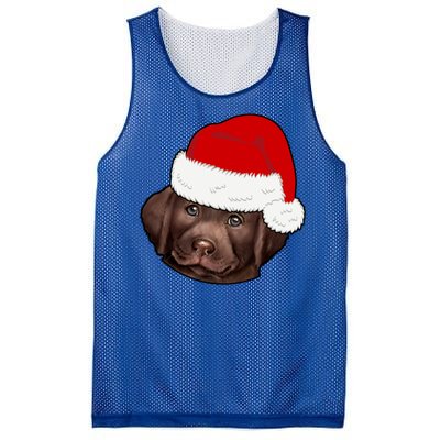 Labrador Retriever Dog Lover Funny Cute Hat Christmas Santa Great Gift Mesh Reversible Basketball Jersey Tank