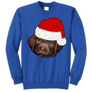 Labrador Retriever Dog Lover Funny Cute Hat Christmas Santa Great Gift Tall Sweatshirt