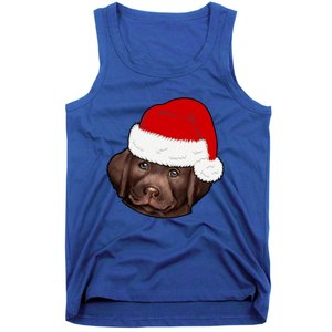 Labrador Retriever Dog Lover Funny Cute Hat Christmas Santa Great Gift Tank Top