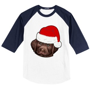 Labrador Retriever Dog Lover Funny Cute Hat Christmas Santa Great Gift Baseball Sleeve Shirt