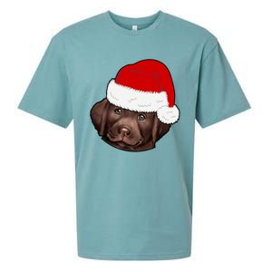 Labrador Retriever Dog Lover Funny Cute Hat Christmas Santa Great Gift Sueded Cloud Jersey T-Shirt