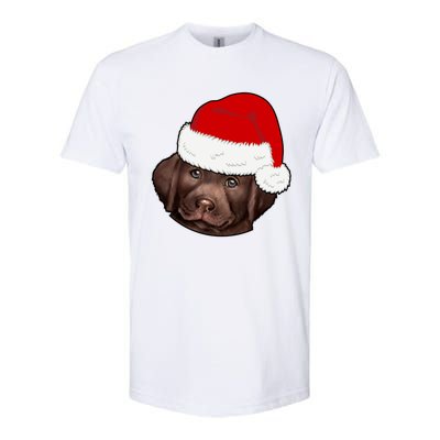 Labrador Retriever Dog Lover Funny Cute Hat Christmas Santa Great Gift Softstyle CVC T-Shirt