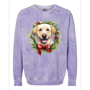 Labrador Retriever Dog Breed Christmas Canine Festive Spirit Gift Colorblast Crewneck Sweatshirt