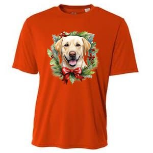 Labrador Retriever Dog Breed Christmas Canine Festive Spirit Gift Cooling Performance Crew T-Shirt