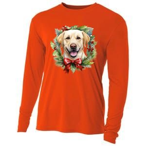 Labrador Retriever Dog Breed Christmas Canine Festive Spirit Gift Cooling Performance Long Sleeve Crew